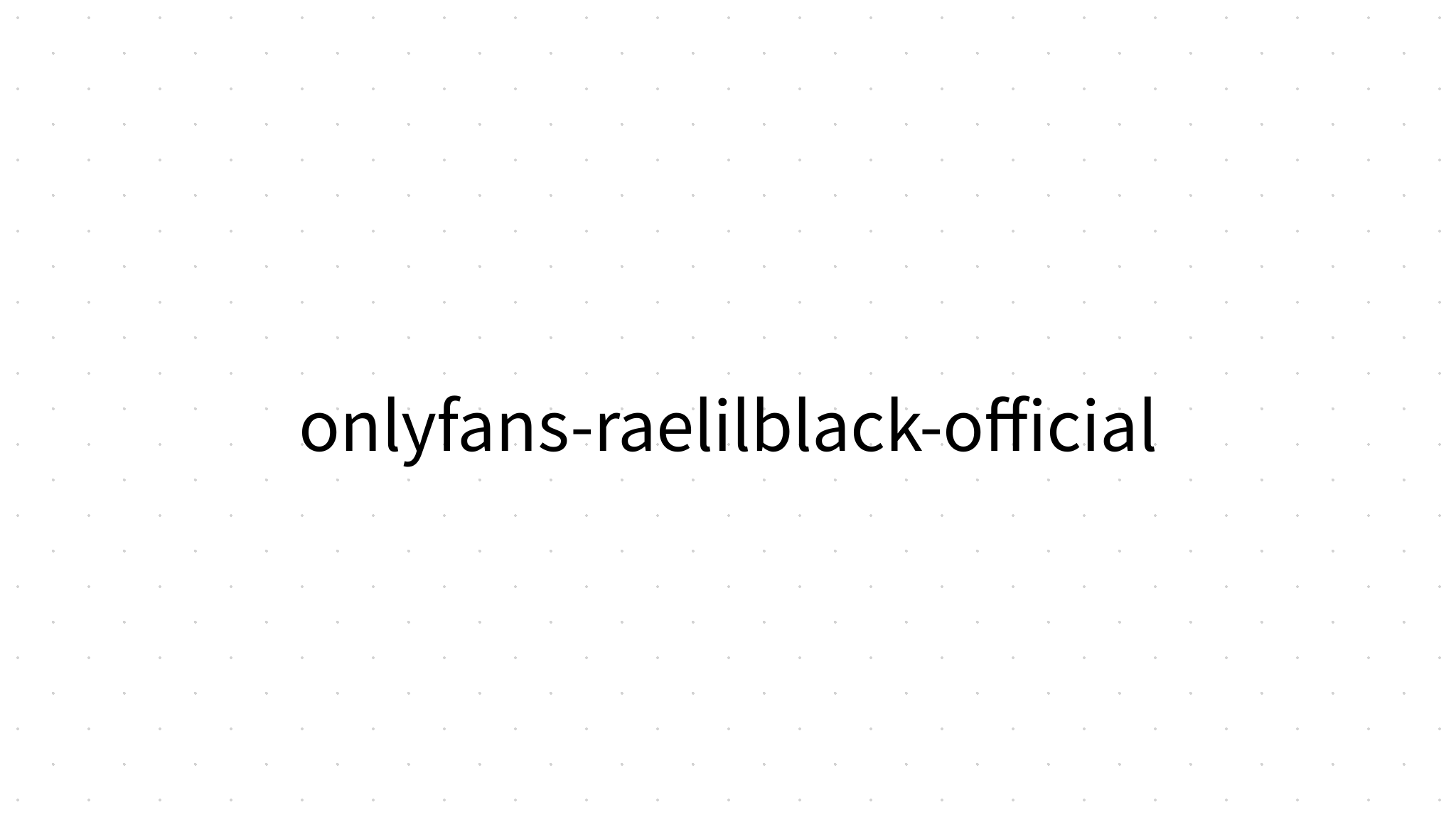 onlyfansraelilblackofficial